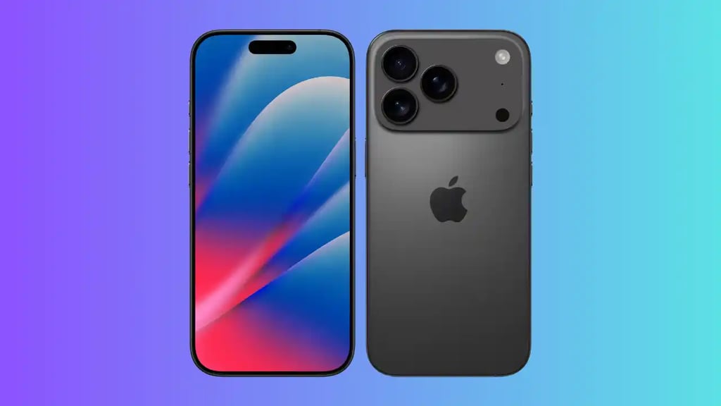 Imagen del supuesto diseño del iPhone 17 pro