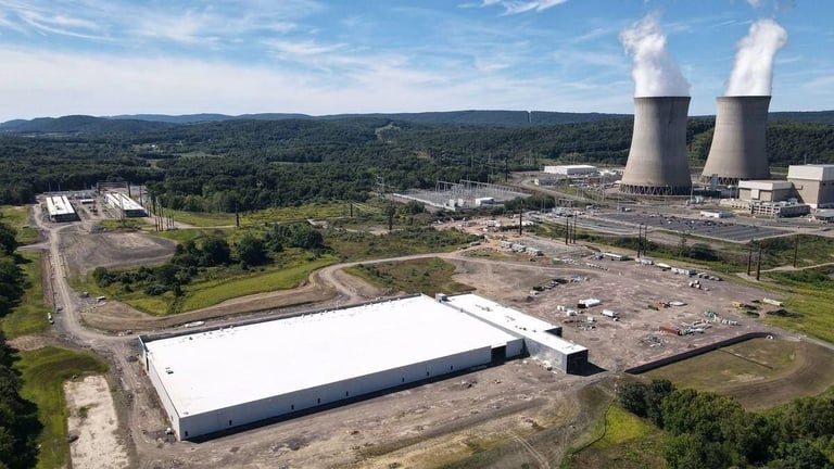 Centro de datos alimentado por una minicentral nuclear.