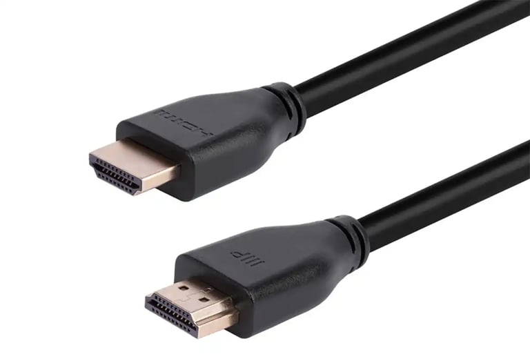 Imagen de un cable HDMI 2.2
