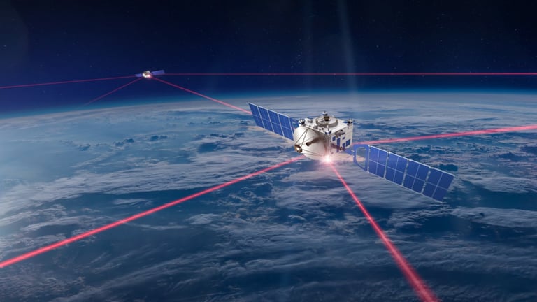 Satélites Starlink conectados con laseres
