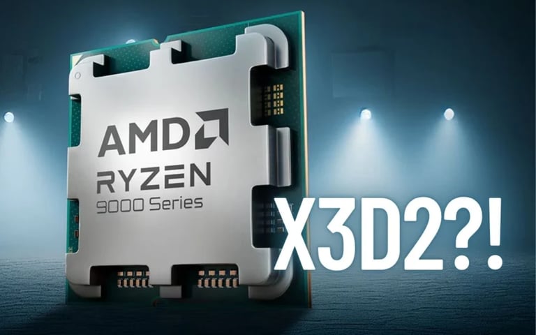 Imagen de un Ryzen 9000x3d con 3D V-Cache doble