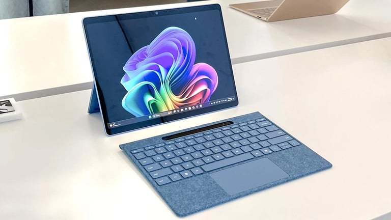 Portátil con Windows 11 y procesador Qualcomm Snapdragon ejecutando aplicaciones